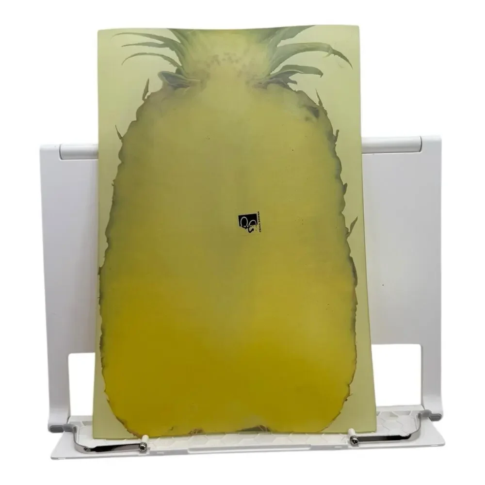 Prima Designs USA Glass Platter Serving Dish  Pineapple Fruit Theme 12